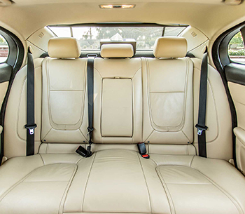 Jaguar XJ rear interior