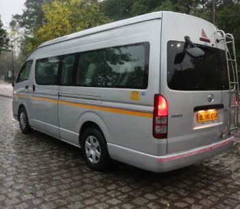 Toyota Hiace rear prespective view