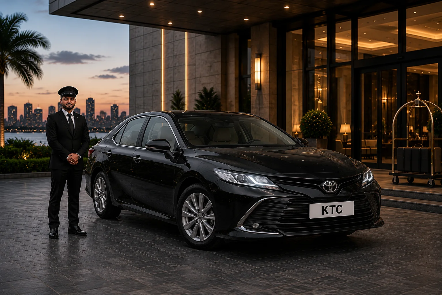 Toyota Camry rental with chauffeur - KTC India