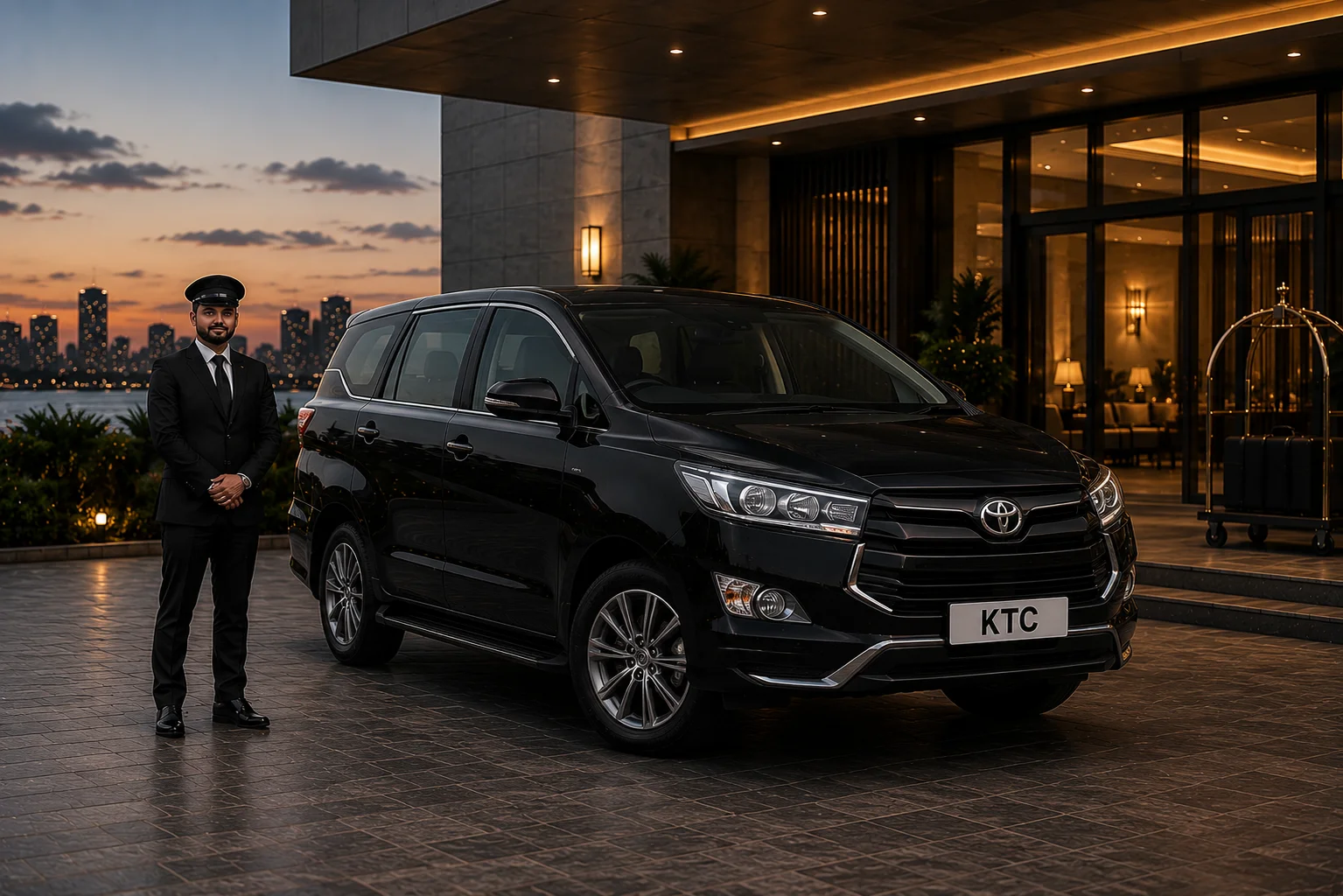 Toyota Innova Crysta rental with chauffeur - KTC India