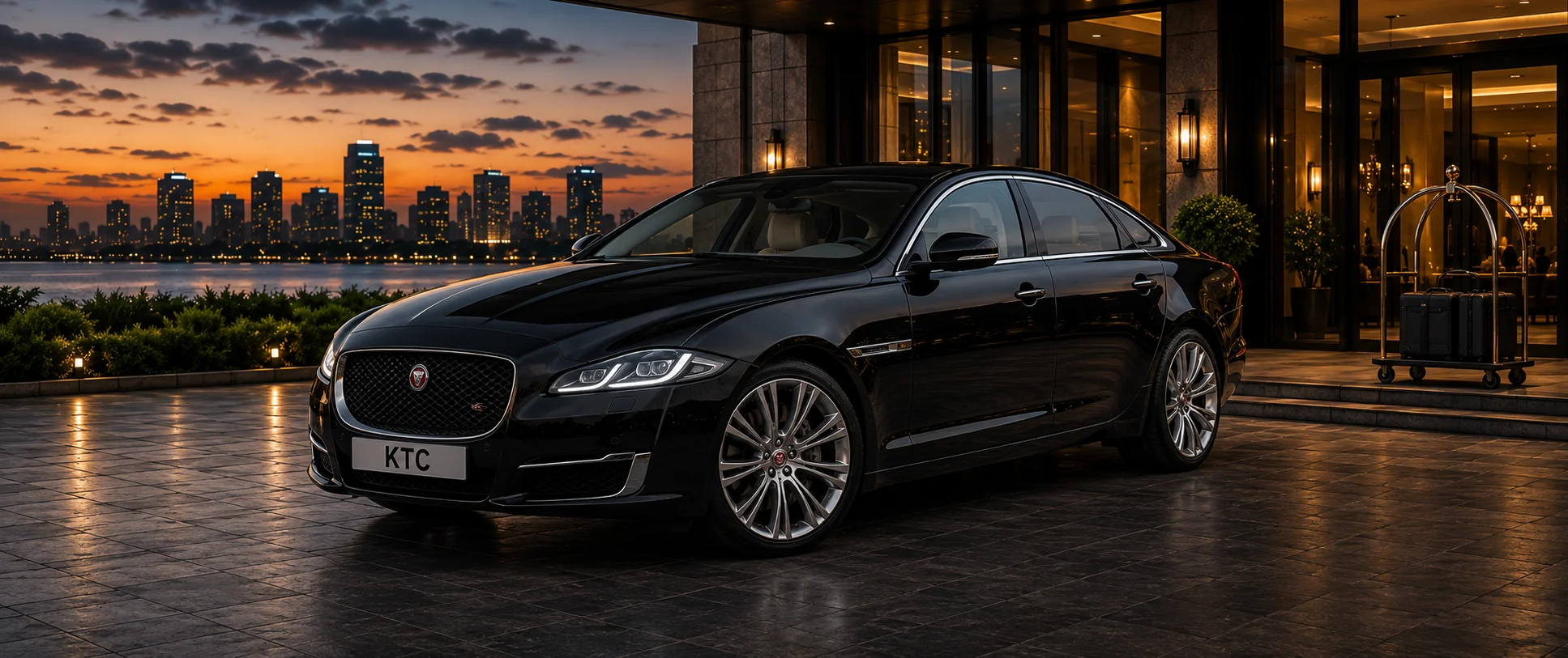 Jaguar XJL rental with chauffeur - KTC India