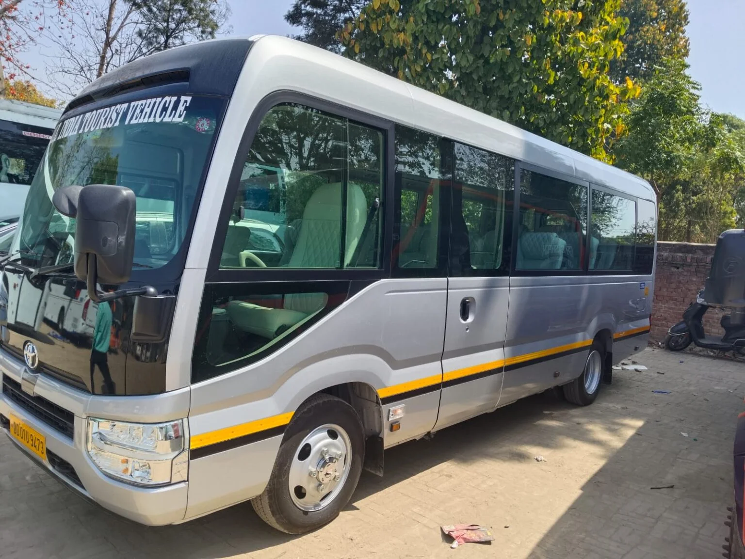 hiring Toyota Coaster on rent