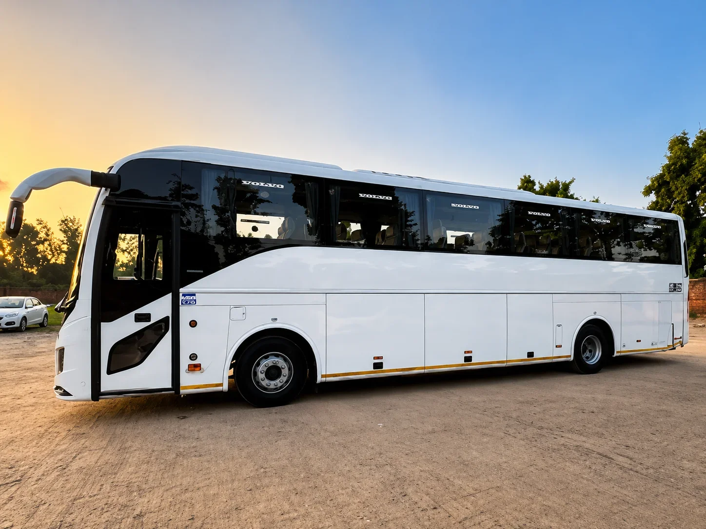 Volvo Coaches Rental with safety and comfort