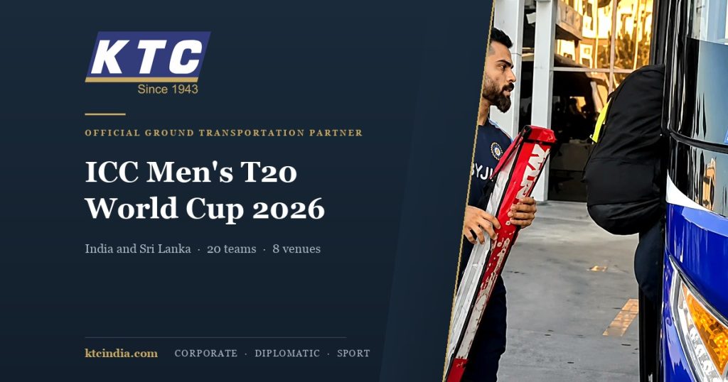 KTC, Official Ground Transportation Partner for the ICC Men's T20 World Cup 2026 across India and Sri Lanka