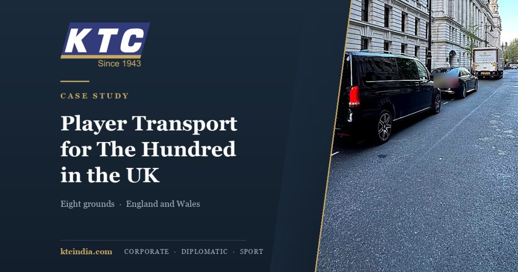 KTC case study: player transport for The Hundred cricket competition in the United Kingdom