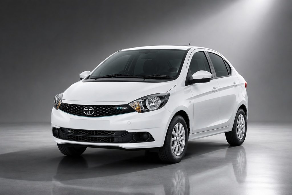 Tata Tigor EV rental with chauffeur - KTC India corporate car fleet