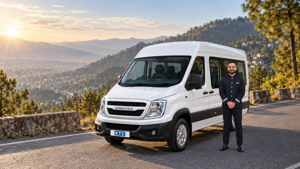 KTC Force Urbania and professional chauffeur on a Delhi to Dehradun and Mussoorie tour