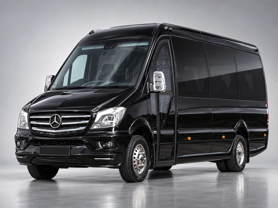KTC Mercedes Sprinter chauffeur driven car rental for India tours