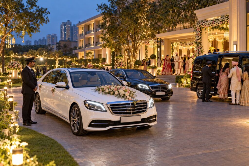 wedding guest shuttles in Gurugram