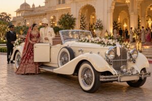 vintage car for a wedding in delhi