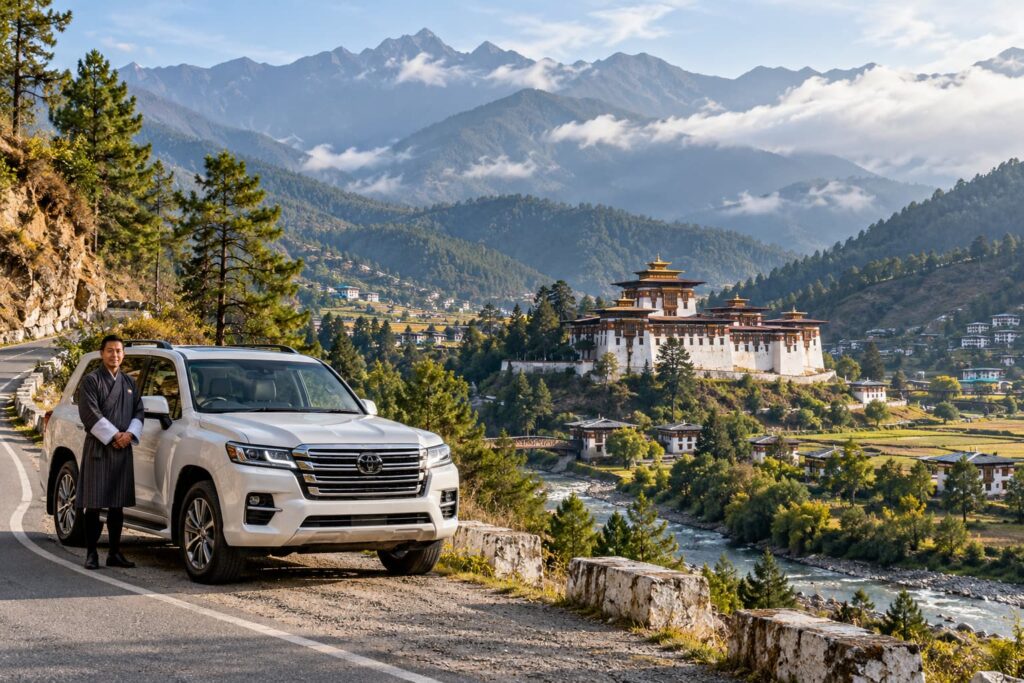 KTC India offers chauffeur-driven car rental in Bhutan